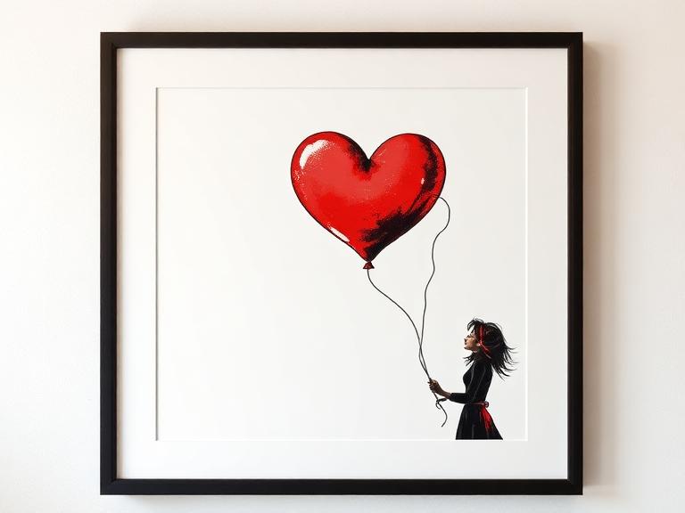 Banksy 'Girl with Balloon' Screenprint by Banksy - Exclusive Collectibles