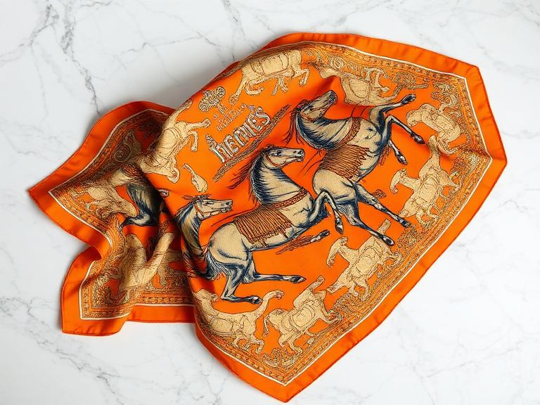 Vintage Hermès Carré 90 Silk Scarf by Hermès - Exclusive Collectibles