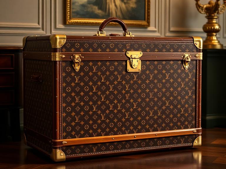 Vintage Louis Vuitton Steamer Trunk by Louis Vuitton - Exclusive Collectibles